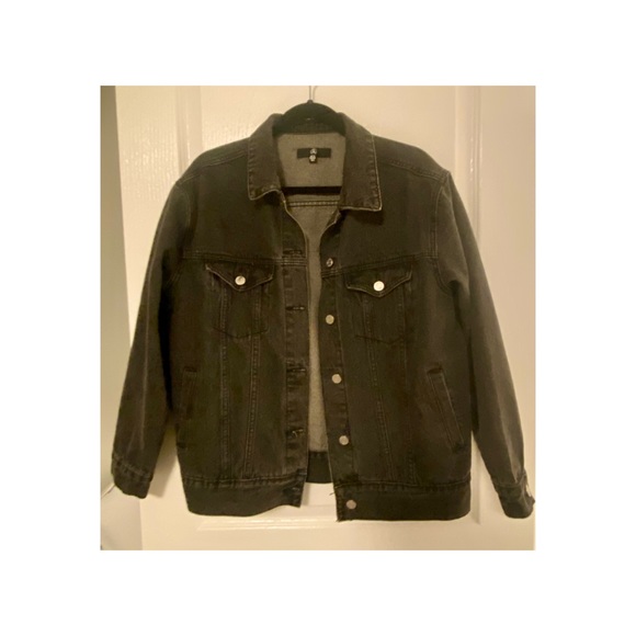 Missguided oversized denim jacket size 6 - Picture 3 of 5